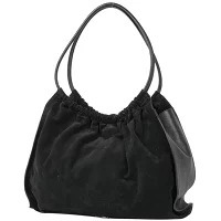 Gucci Shoulder Bag Suede Black
